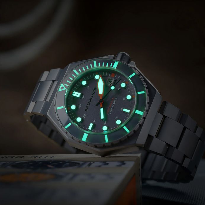 Spinnaker Dumas SP-5081-KK Automatic Chalk Grey Dial Stainless Steel Strap