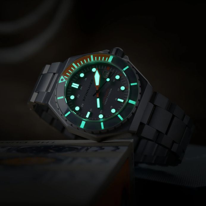 Spinnaker Dumas SP-5081-LL Automatic Sandblast Grey Dial Stainless Steel Strap