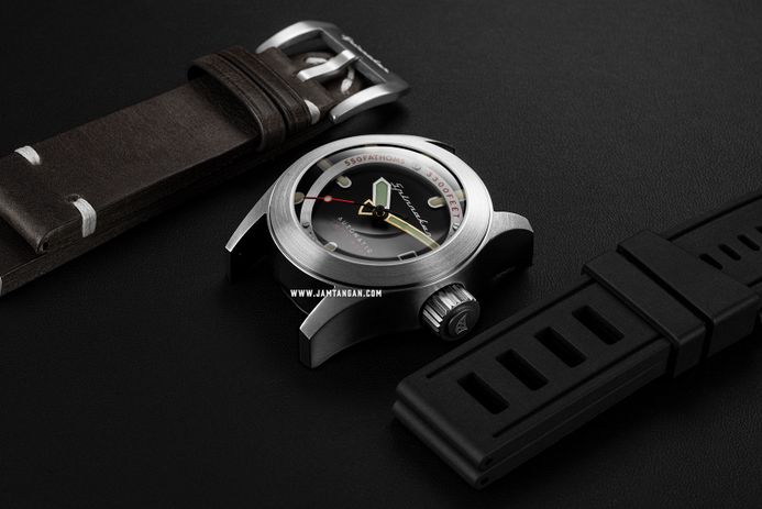 Spinnaker Piccard SP-5082-01 Men Black Dial Brown Leather Strap