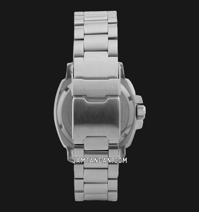 Spinnaker Hull Diver SP-5088-11 Automatic Deep Grey Black Dial Stainless Steel Strap