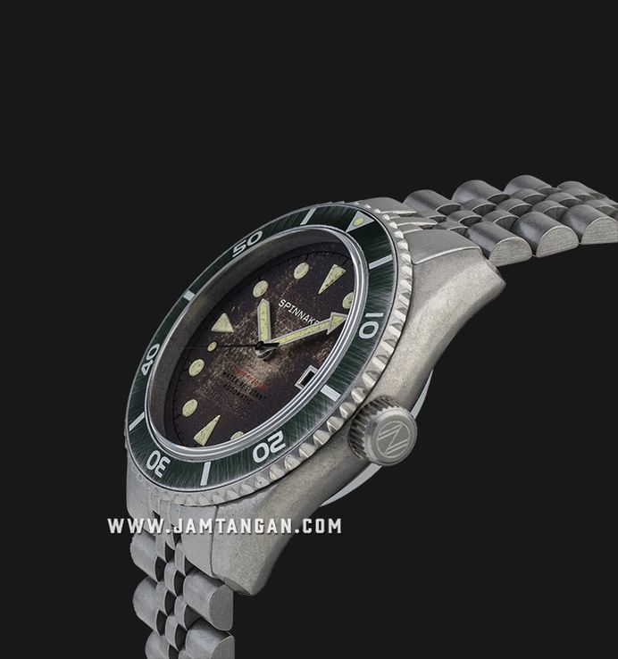 Spinnaker Wreck SP-5089-22 Rust Brown Dial Stainless Steel Strap
