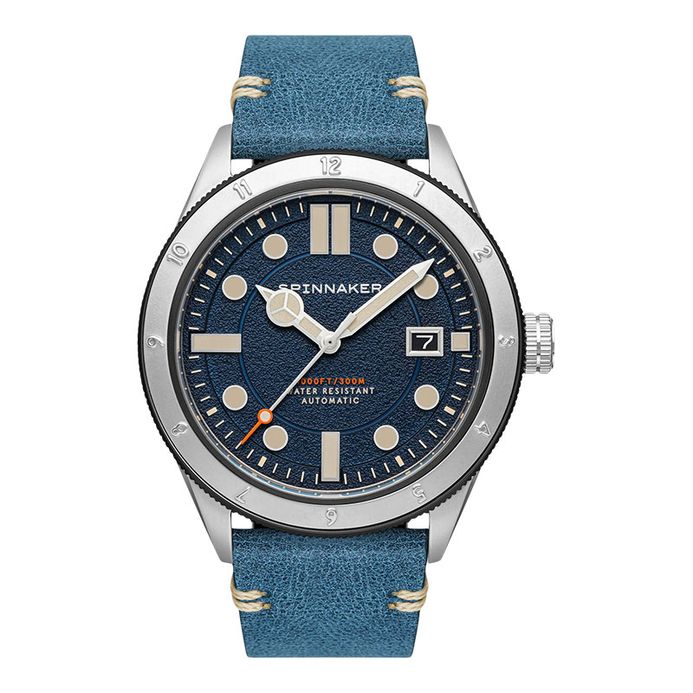 Spinnaker Cahill 300 SP-5096-02 Automatic Cobalt Blue Dial Blue Leather  Strap
