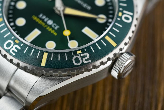 Spinnaker Spence 300 SP-5097-88 Automatic Olive Dial Stainless Steel Strap + Extra Strap