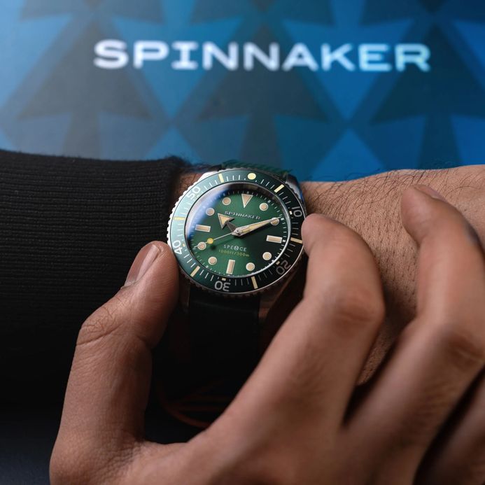 Spinnaker Spence 300 SP-5097-88 Automatic Olive Dial Stainless Steel Strap + Extra Strap