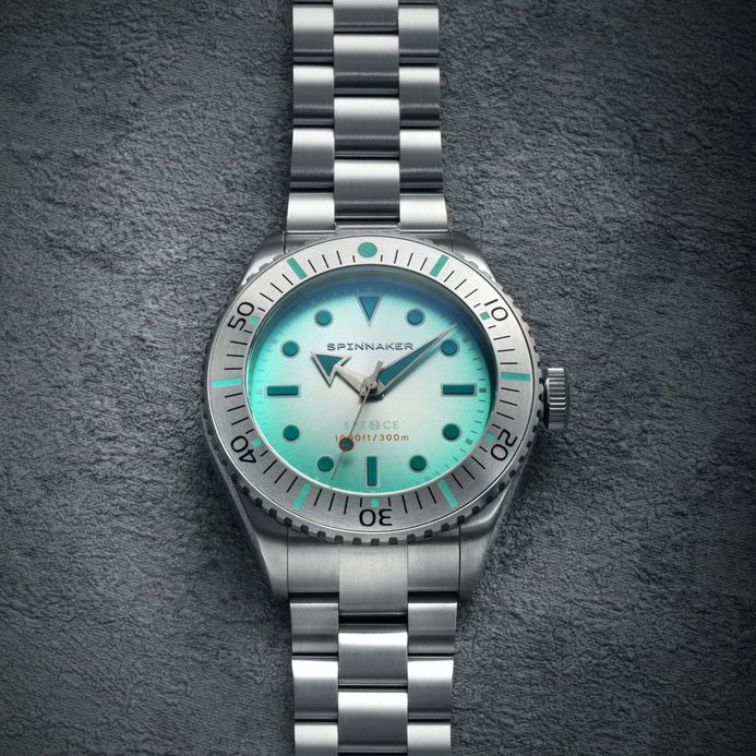 Spinnaker Spence 300 SP-5097-AA Automatic Aquamarine Dial Stainless Steel Strap + Extra Strap