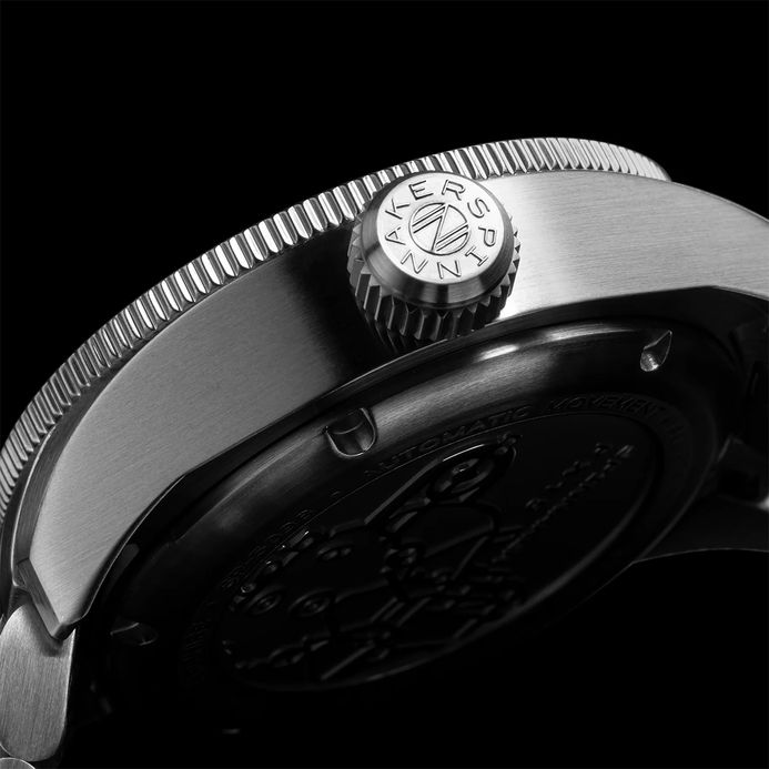 Spinnaker Piccard SP-5098-33 Volcano Black Divers Automatic Black Dial Stainless Steel Strap