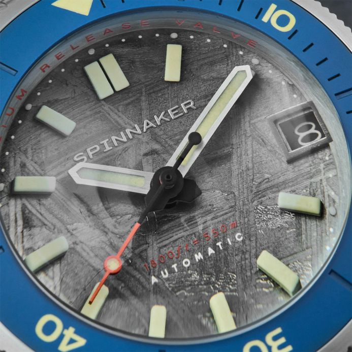 Spinnaker Piccard SP-5098-AA Automatic Meteorite Grey Dial Stainless Steel Strap Limited Edition
