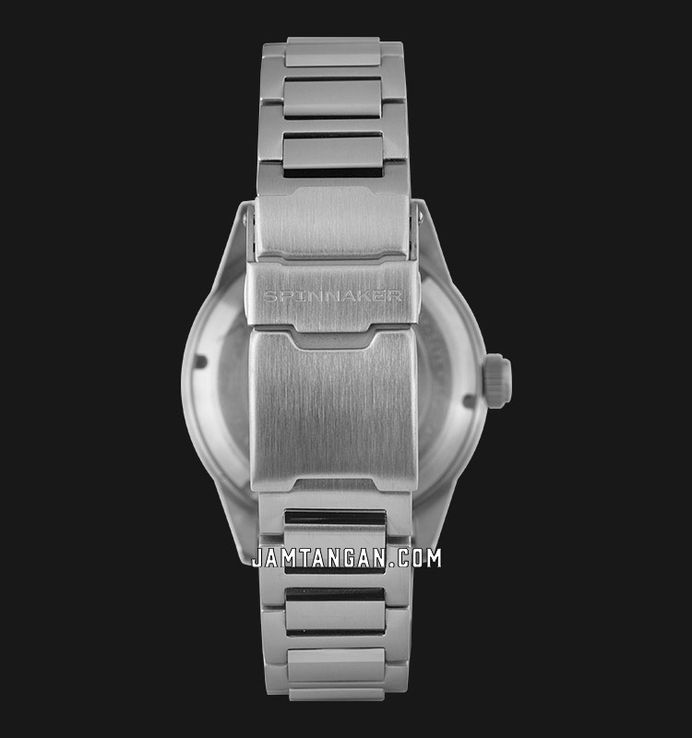 Spinnaker Hass SP-5099-22 Automatic Pebble Black Dial Stainless Steel Strap