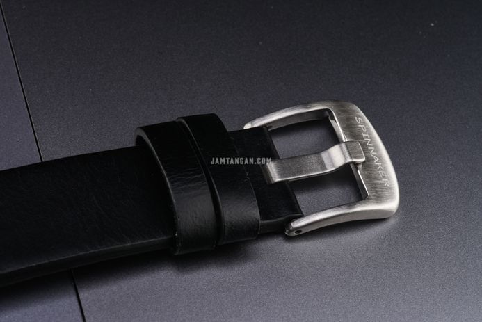 Spinnaker Croft SP-5100-02 Mid Size Automatic Nomad Black Dial Black Leather Strap