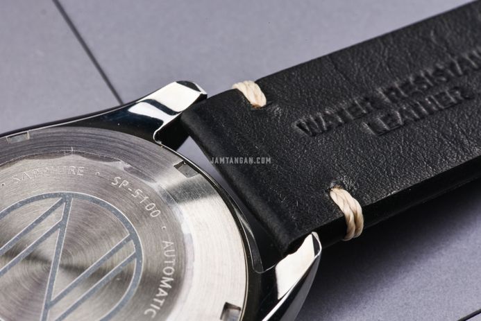 Spinnaker Croft SP-5100-02 Mid Size Automatic Nomad Black Dial Black Leather Strap