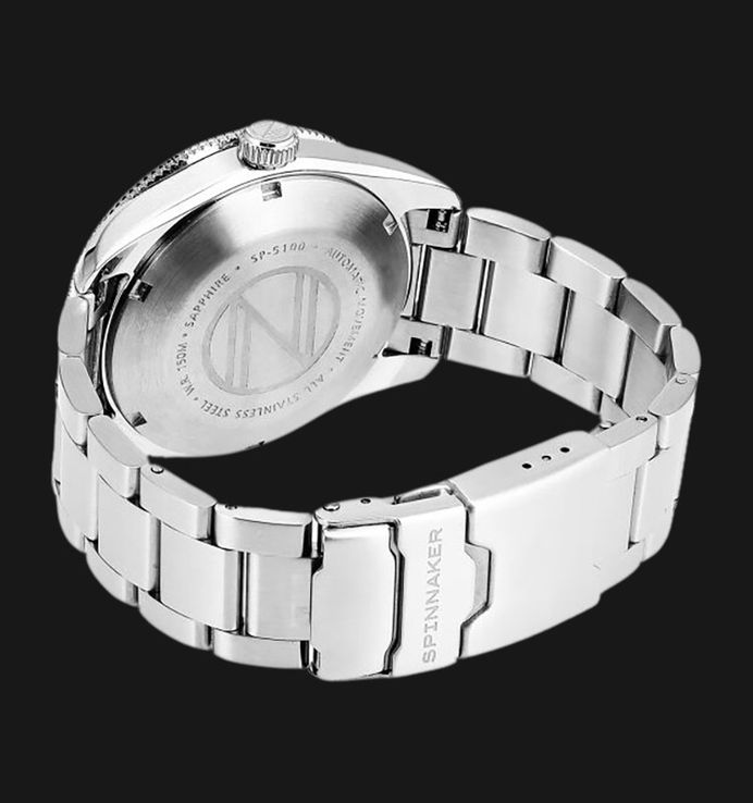 Spinnaker Croft SP-5100-22 Mid Size Automatic Regiment Blue Dial Stainless Steel Strap