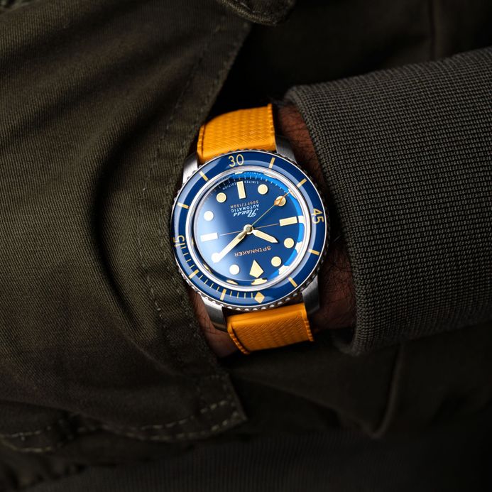 Spinnaker Fleuss SP-5133-33 145th Ocean Blue Dial St. Steel Strap + Extra Strap Limited Edition