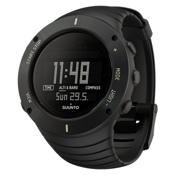 Suunto SS021371000 Core Ultimate Black Digital Dial Black Rubber Strap