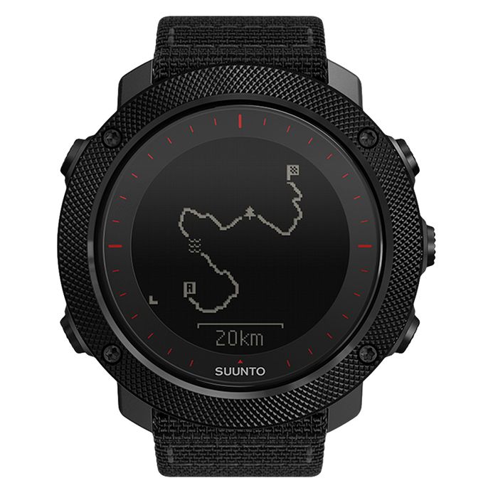 Suunto SS023157000 Traverse Alpha Black Red Digital Dial Black 