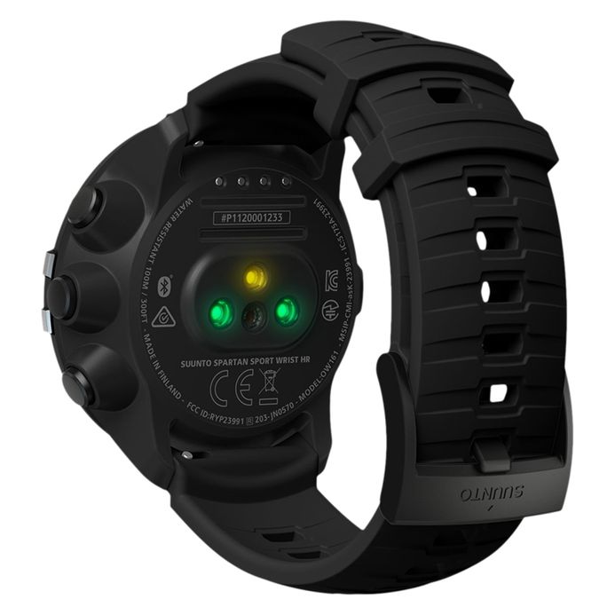 Suunto SS023402000 Spartan Sport Wrist (HR) BARO Stealth Digital Dial Black  Rubber Strap