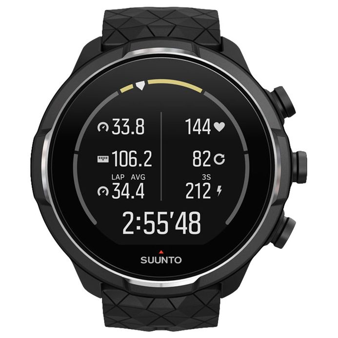 Suunto SS050145000 Baro Titanium Digital Dial Black Rubber Strap