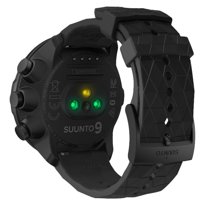 Suunto SS050145000 Baro Titanium Digital Dial Black Rubber Strap