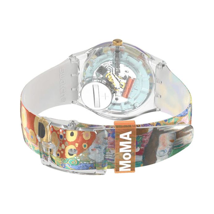 Swatch MoMA GZ349 Hope II By Gustav Klimt Yellow Painting Dial