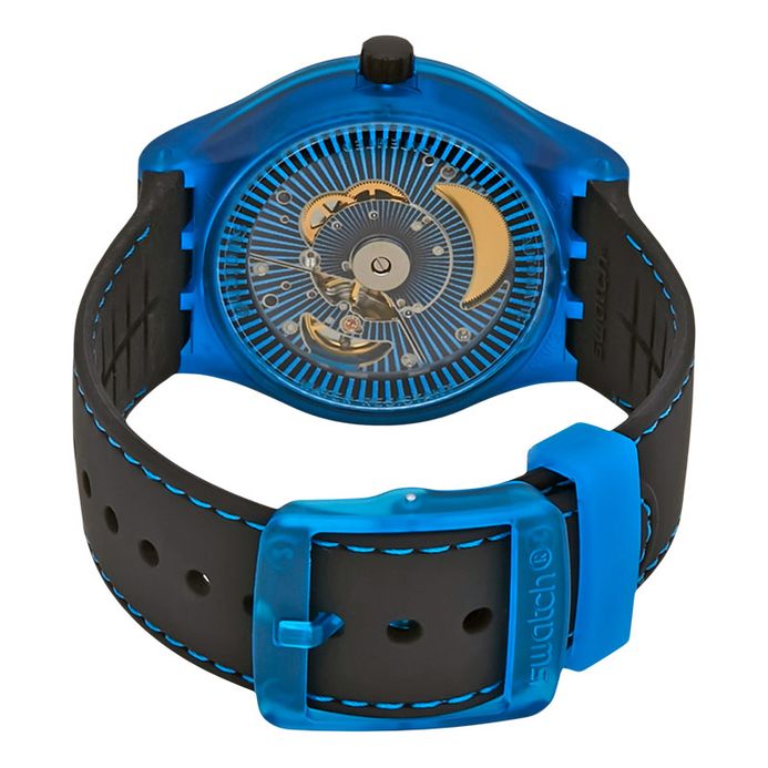 Swatch Sistem51 SUTS401 Automatic Sistem Blue Black Dial Black