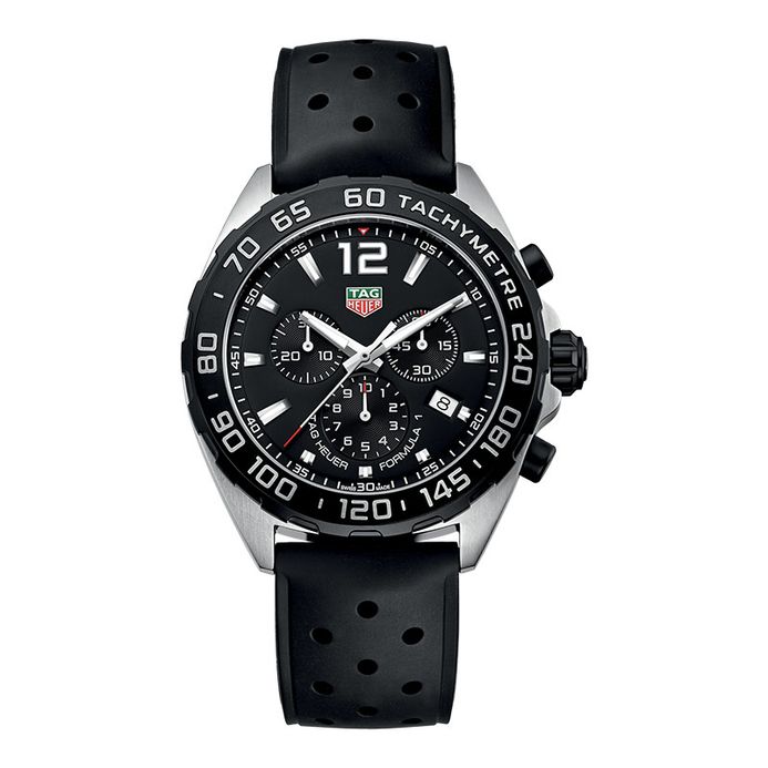 TAG Heuer Formula Chronograph Black Dial Black - Main Image