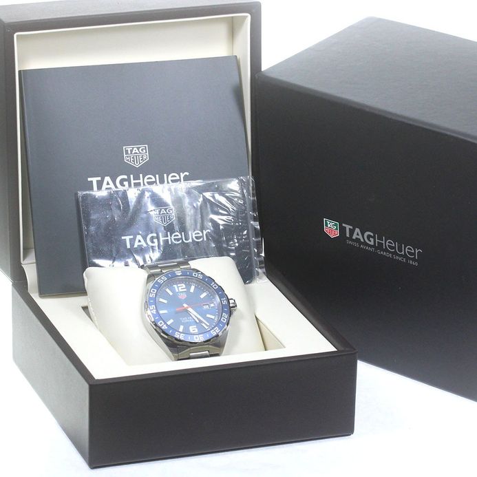 TAG Heuer Formula WAZ1010-PRELOVED Men Sunray Blue Dial Steel