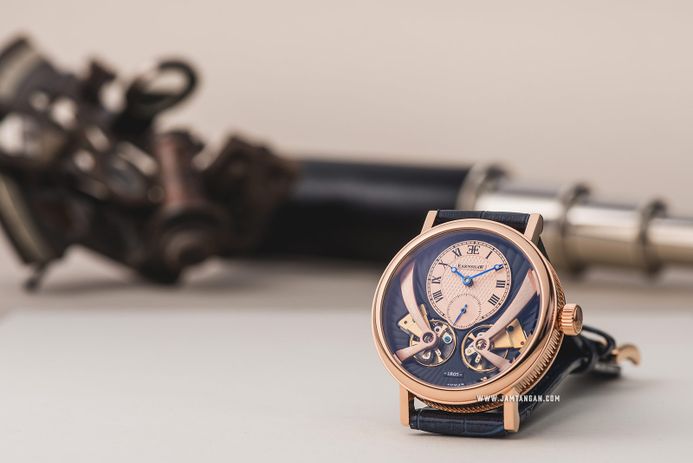 Thomas Earnshaw ES-8059-05 Beaufort Anatolia Skeleton Dial Blue Leather Strap JAMTANGAN COM