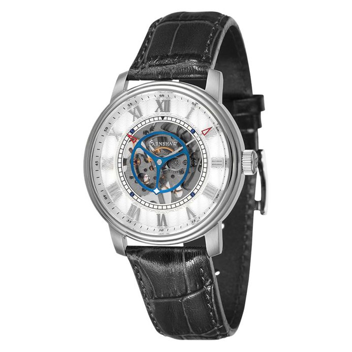 Thomas Earnshaw Westminster ES-8096-01 Skeleton Dial Black Leather