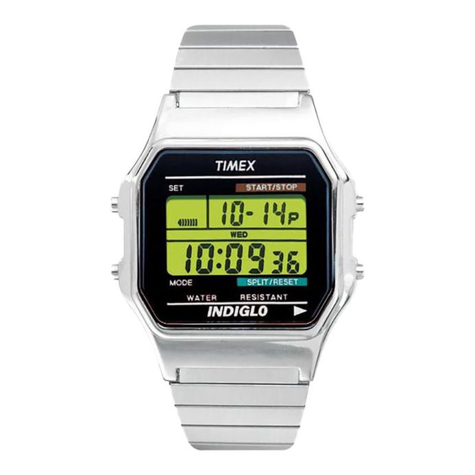 Timex Classic T78582 Indiglo Digital Dial Stainless Steel Strap