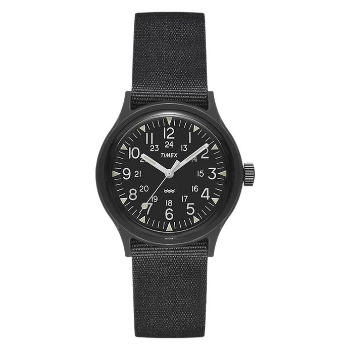 Timex MK1 Camper TW2R13800 Ladies Black Dial Black Nylon Strap