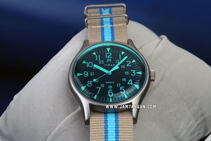 Timex MK1 TW2T25300 California Mens Blue Dial Multi Tone Nylon