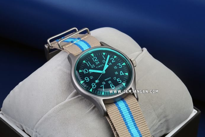 Timex MK1 TW2T25300 California Mens Blue Dial Multi Tone Nylon