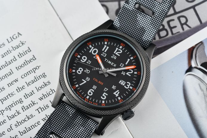 Timex Allied TW2T33600 Indiglo Black Dial Dual Tone Rubber Strap