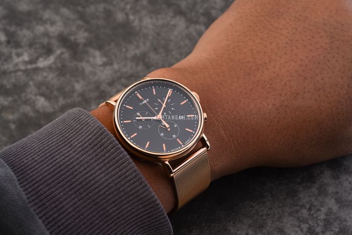 Timex fairfield rose gold clearance