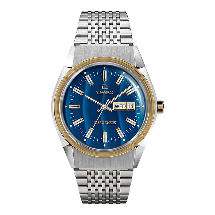 Timex Q Reissue TW2T80800 Falcon Eye Blue Dial Stainless Steel