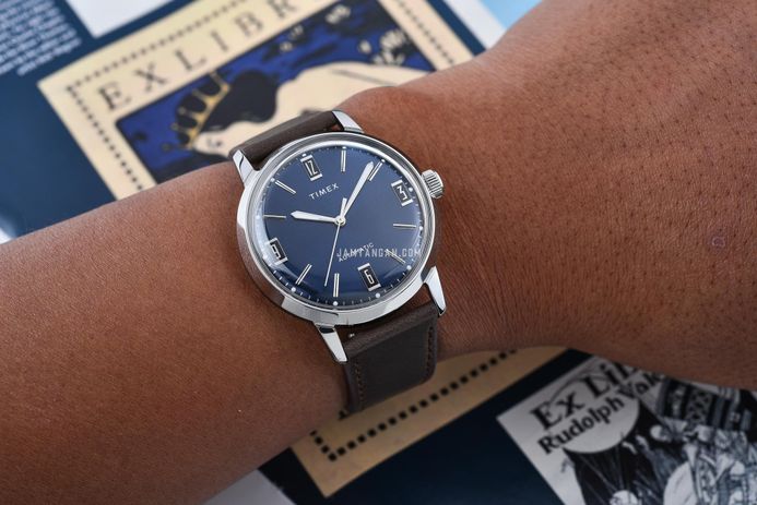 Timex TW2V44500 Orologio Uomo Automatico – Design Rotondo Senza Data – Eleganza Meccanica