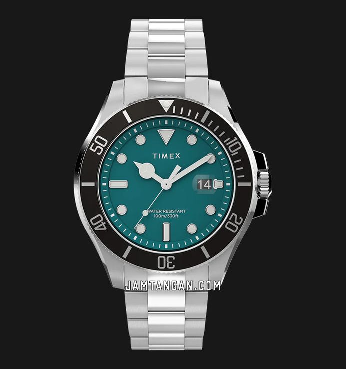 Timex Harborside TW2V91900 Coast Green Dial Stainless Steel Strap