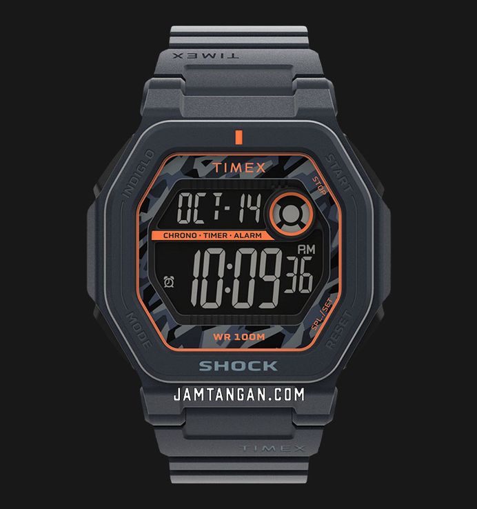 Timex Command Encounter TW2V93800 Digital Dial Dark Grey Resin Strap