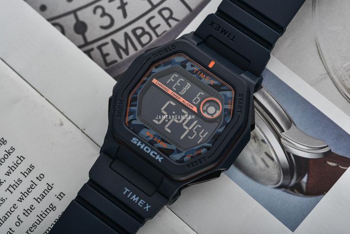 Timex Command Encounter TW2V93800 Digital Dial Dark Grey Resin Strap