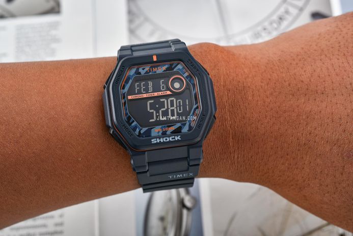 Timex Command Encounter TW2V93800 Digital Dial Dark Grey Resin Strap