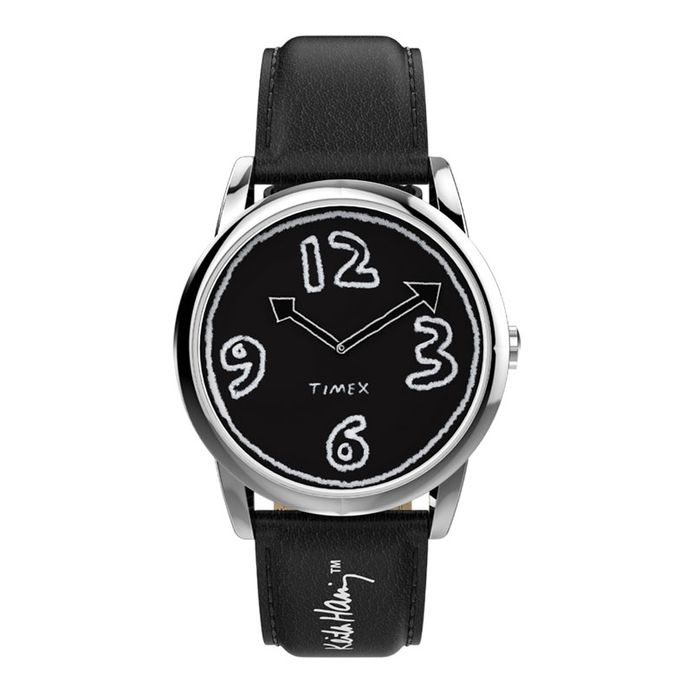 Timex Easy Reader X Keith Haring TW2W25400 Black Dial Black