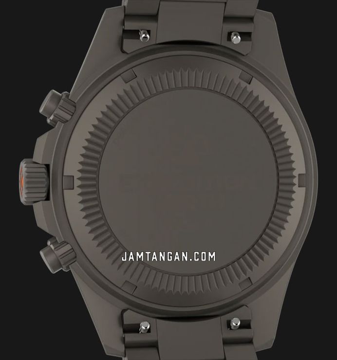 Timex Expedition TW2W45700 Field Chronograph Black Dial Gunmetal Stainless Steel Strap