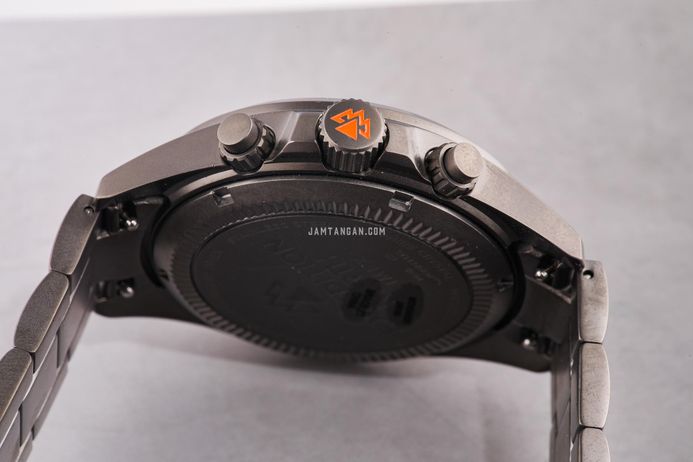 Timex Expedition TW2W45700 Field Chronograph Black Dial Gunmetal Stainless Steel Strap