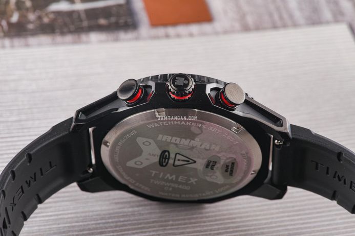 Timex Ironman TW2W55400 Adrenaline Chronograph Black Dial Black