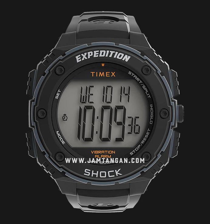 Timex Expedition TW4B24000 Rugged Indiglo Digital Dial Black Resin Strap