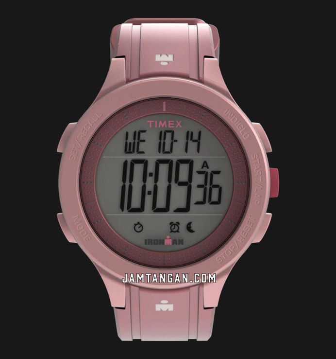 Timex Ironman TW5M62400 T200 Digital Dial Pink Rubber Strap