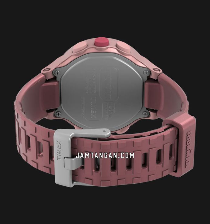 Timex Ironman TW5M62400 T200 Digital Dial Pink Rubber Strap
