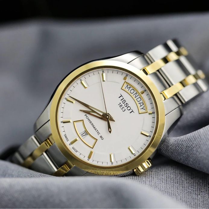 Tissot Couturier Powermatic 80 39mm T-Classic T035.407.22.011.01 White Dial Stainless Steel Strap