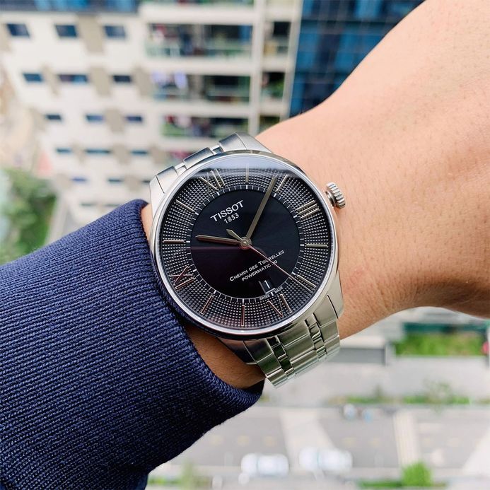 Wrist Tissot Tourelles Powermatic 80 Tissot Chemin Des Tourelles