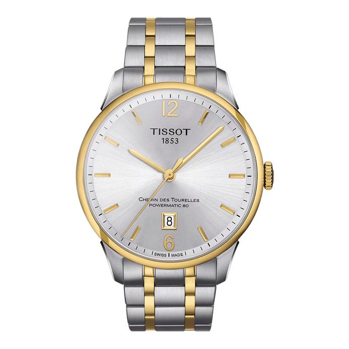 Tissot Chemin Des Tourelles Powermatic 80 42mm T-Classic  Dual Tone St Steel Strap