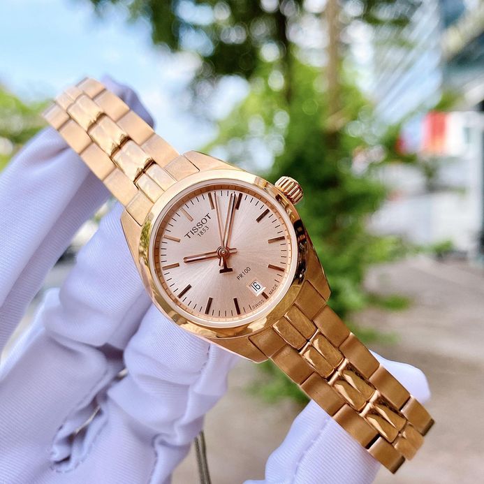 Tissot T-Classic Women\'s Rose Gold PVD Watch T101.010.33.451.00 w/ Box Tissot T-Classic Rose Rose Gold PVD Dial Ladies Watch  main image 3